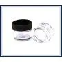Meta Funky: Großhandel Wachsglasbehälter mit Deckeln, 5ml / 1,2“x1,2“ schwarzer Schraubverschluss, schwerer Glasbehälter für Einzelhandel oder Großhandel Verpackung.