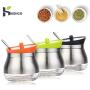 | Salt Pigs, Cellars & Servers | 304 Stainless Steel Spice Jar Condiment Bottles, Storage Jar Bottle for Salt Pepper Cans, Kitchen Supplies Small Spice Ja | by HUDITOOLS | 1 PCs