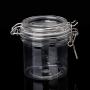 RUZYY PETP Food Storage Milk Powder Box Clamp Lid Air Tight Sealed Locking Jar Kitchen - 200ml