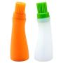 JUSTDOLIFE Silicone Oil Bottle Brush BBQ Oil Bottle Heat Resistant Oil Dispenser Brush for Baking