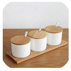 Simple life kitchen food containers organizer jars for spices sugar bowl condiment box kitchen storage bottl,as picture