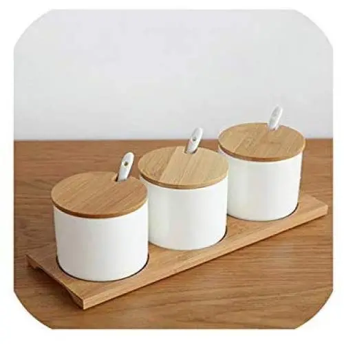 Simple life kitchen food containers organizer jars for spices sugar bowl condiment box kitchen storage bottl,as picture Simple life kitchen food containers organizer jars for spices sugar bowl condiment box kitchen storage bottl,as picture