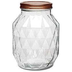 Amici Home 7CN603R Dakota Glass Canister, Large, Copper