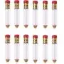 12er Set Lustringe Form von Bleistiften Leere Lippenpflege-Tubes Behälter, Klare Mini-Tubes zur Auffüllung für Lippenöl 5ml