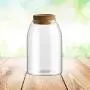 BESTONZON 800ML Transparent Glass Jars Glass Sealed Storage Cans Container Food Grains Container with Cork (Button Shape Cork, M) BESTONZON 800ML Transparent Glass Jars Glass Sealed Storage Cans Container Food Grains Container with Cork (Button Shape Cork, M)