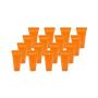 24Pcs 5 ml Plastic Cosmetics Squeeze Tube Refillable Mini Sample Bottle Container Jar Pot Case Holder for Cream Shower Gel Shampoo Facial Cleanser (Orange)