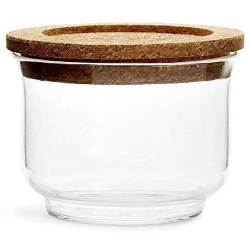 Sagaform Nature Collection Glass Storage Jar with Cork Lid, Small, Clear