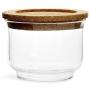 Sagaform Nature Collection Glass Storage Jar with Cork Lid, Small, Clear