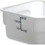 Boîte de rangement carrée pour aliments Carlisle 1073002, Conteneur Uniquement, 2 Quart, Blanc (Pack de 6) Boîte de rangement carrée pour aliments Carlisle 1073002, Conteneur Uniquement, 2 Quart, Blanc (Pack de 6)