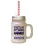Marine November Putternut Kürbis Herbstsaison Herbst gefroren Glas Mason Jar mit Stroh

---