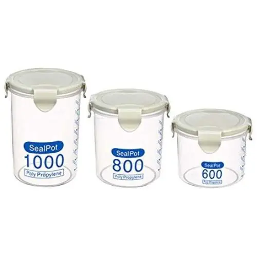 Boîtes de rangement alimentaires pour réfrigérateur Koala Superstore, ensemble de 3, Vert Clair Boîtes de rangement alimentaires pour réfrigérateur Koala Superstore, ensemble de 3, Vert Clair