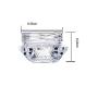 BesYouSel 5G/ML Clear Cosmetic Container Jars Plastic Jars Plastic Empty Cosmetic Sample Containers Transparent 50pcs Clear Plastic Cosmetic Containers for Eye Shadow, Nails, Powder, Paint