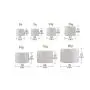 6 Jars Remplissables Blancs Portables de 3ml/5ml/10ml/15ml/30ml/50ml/80ml pour Échantillons de Crèmes Faciales et Cosmétiques 6 Jars Remplissables Blancs Portables de 3ml/5ml/10ml/15ml/30ml/50ml/80ml pour Échantillons de Crèmes Faciales et Cosmétiques