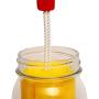 Roots & Branches VKP1143 Canning Jar Cleaning Brush, Bright Yellow with Red