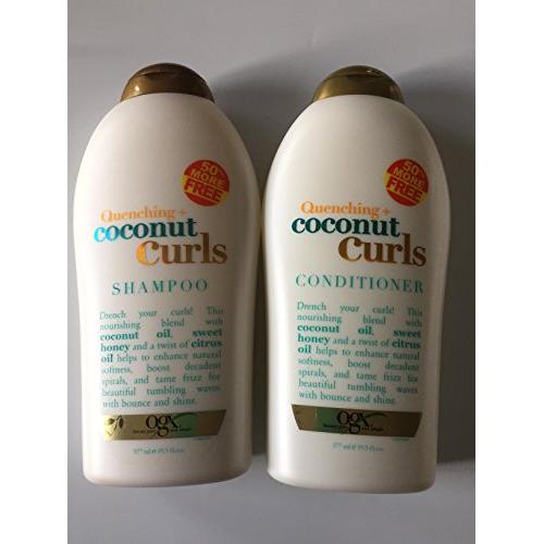 OGX Quenching Plus Coconut Curls Bundle Shampoo & Conditioner 19.5 Ounce each