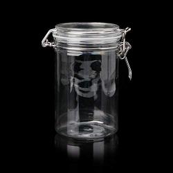 XISAOK Food Storage Jar with Air Tight Sealed Metal Clamp Lid for Milk Powder Kitchen