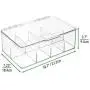 Organisateur en plastique transparent mDesign - 2 Lot - Pour Sachets de Thé, Tasses, Pods, Paquets, Accessoires pour Condiments. Organisateur en plastique transparent mDesign - 2 Lot - Pour Sachets de Thé, Tasses, Pods, Paquets, Accessoires pour Condiments.