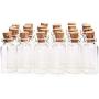 Yalulu 20Pcs Mini Clear Glass Jars Bottles with Cork Stoppers for Arts & Crafts, Projects, Decoration, Party Favors (7ml,2240mm)