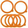 Kilner Rubber Seals for 3 Litre Jar, Orange, Pack of 6