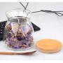 YXTHON Spice Jar Storage jar Glass Storage Tank Sealed can Tea Snacks, Dried Fruit, Kitchen Storage Bottles Coffee Sealed can with Shelf Tea Dried Fruit Flower Tea Coffee Storage Tank Flavored Food