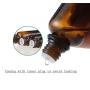 3Pcs Amber Glass Bottles with Orifice Reducer and Black Cap Empty Cosmetic Storage Container Vial Pots for Essential Oil Perfume Aromatherapy size 50ml/1.7oz