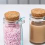 UPKOCH 2Pcs Glass Jars with Lids Spoon Pudding Bottle Yogurt Container Jam Bottle Glass Pudding Jars Yogurt Jars for Home Store
