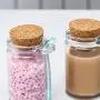 2er Glasbehälter mit Deckeln Süßigkeiten-Glas-Behälter Joghurtbehälter Marmeladenglas - Glas-Behälter für Zuhause und Geschäft