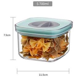 Gwjs Leakproof Seal Kitchen Storage Box, Sealed Jar Moisture-proof Tank Airtight Food Storage Containers With Lids-blue 11.5cm(5inch)