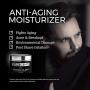 PUREGENTS Facial Moisturizer For Men (1.2 OZ.) - Anti-Aging Face Gel Serum, Aqueous Extract of Green Tea, Sodium Hyaluronate, Pentapetide-3, Retinol, Day and Night Gel Cream