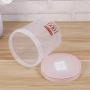UPKOCH 1000ML Clear Moistureproof Cans Plastic Sealed Storage Canister Food Storage Containers for Snack Spice Grain Cereals