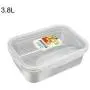 Contenants de Rangement Cuisine E-House, Jeu de Bocaux pour Préparation de Repas, Récipients de Rangement pour Denrées, Pots Rectangulaires avec Support et Boîte Déjeuner – 3.8L Contenants de Rangement Cuisine E-House, Jeu de Bocaux pour Préparation de Repas, Récipients de Rangement pour Denrées, Pots Rectangulaires avec Support et Boîte Déjeuner – 3.8L