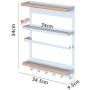 Liveinu Magnetic Kitchen Rack Fridge Magnetic Organizer For Refrigerator Organizer Rack Magnet Shelf For Paper Towel Holder Rustproof Spice Jars Rack Refrigerator Shelf Storage Hanger Oganizer Tool