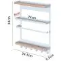 Magnetische Küchenregal-Organizer für Kühlschrank – Magnetregal-Regal für Küchenrolle, Gewürzbehälter – Kühlschrank-Regal-Regal-Halterung Organizer Tool
