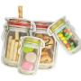 20Pcs Reusable Mason Jar Bottles Bags Nuts Candy Cookies Bag Seal Fresh Food Storage Bag Snacks Zipper Sealed Kitchen Organizer (20)