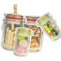 20Pcs Reusable Mason Jar Bottles Bags Nuts Candy Cookies Bag Seal Fresh Food Storage Bag Snacks Zipper Sealed Kitchen Organizer (20)