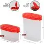 Clear Plastic Empty Spice Container Spice Jars with Lid ? Kitchen Bottle Dispenser Store Spice,Herb,Rub,Sugar,Salt,Pepper 2 Way Lids Sift/Pour Shaker?Refillable Airtight Jar Red Cap 8 pk.4 mini 4 big Clear Plastic Empty Spice Container Spice Jars with Lid ? Kitchen Bottle Dispenser Store Spice,Herb,Rub,Sugar,Salt,Pepper 2 Way Lids Sift/Pour Shaker?Refillable Airtight Jar Red Cap 8 pk.4 mini 4 big