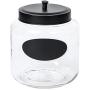 Mason Clear Glass Canisters with Chalk Panels, Set of 3
