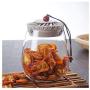 storage jar Grain container Food container Storage Box，Household flower tea candy sealed glass storage tank