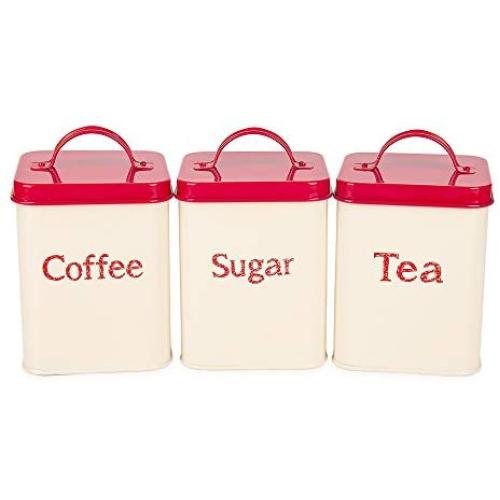 Hot Sale X022SS Set of 3 Metal Food Storage Tin Canister/Jar/kitchen Containers/Home Gift with lid