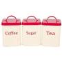 Hot Sale X022SS Set of 3 Metal Food Storage Tin Canister/Jar/kitchen Containers/Home Gift with lid
