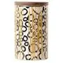 Bouteille en céramique artisanale pour stockage de sceaux, aliments, thé, café avec couvercle en bois (98x128mm) Bouteille en céramique artisanale pour stockage de sceaux, aliments, thé, café avec couvercle en bois (98x128mm)