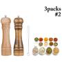JUSTDOLIFE Salt Shaker Spice Grinder Manual Salt Grinder Pepper Mill for Kitchen Home