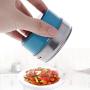 RingBuu Seasoning Jar - 1pc, Stainless Steel Seasoning Spice Storage Jar Tins Container with Clear Shaker Lids Kitchen Gadgets Tool
