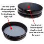 The Southern Jarring Co. Stainless Steel Mason Jar Lids With Silicone Gaskets - Rustproof and Leakproof - Reusable Food Grade Canning Lids for REGULAR Mouth Mason Jars (Oil-Rubbed Bronze, 6-Pack)