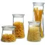 Glasbehälter, luftdicht, Küchen-Lebensmittelbehälter, zur Aufbewahrung von Gewürzen/Pasta/Hafer/Kaffee