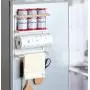 Magnetische Küchenregal-Organizer für Kühlschrank – Magnetregal-Regal für Küchenrolle, Gewürzbehälter – Kühlschrank-Regal-Regal-Halterung Organizer Tool