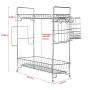 Alalaso 2 Storey Rack Kitchen Bathroom Countertop Storage Storage Box Seasoning Jar Rack
