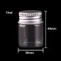 24pcs Flacons Transparents 15ml 3040mm avec Bouchon en Acier Inoxydable 3040mm pour Artisanat et Potions