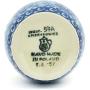Polish Pottery Jar with Lid 4-inch Dancing Blue Poppies UNIKAT