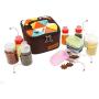 SmartHS 10Pcs Compact Outdoor Spice-Jars Organizer Containers Set Kitchen Utensil Storage with Storage Bag for BBQ, Camping, Hiking